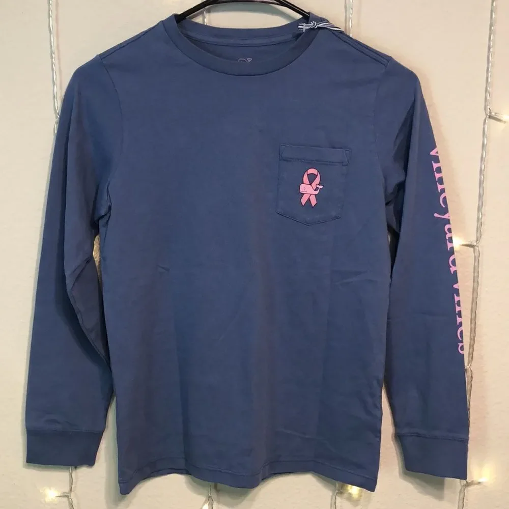 NWT Vineyard Vines 🐳 Kids Limited Edition Breast Cancer Awareness Shirt